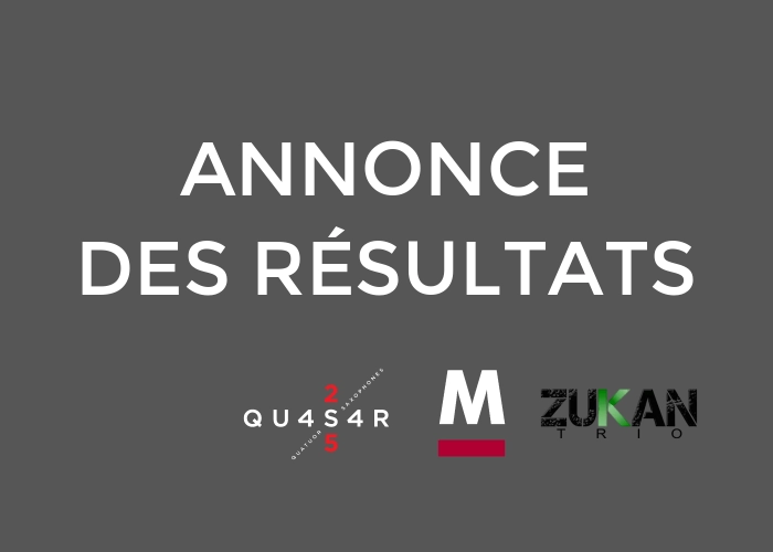 Annonce r&eacute;sultats