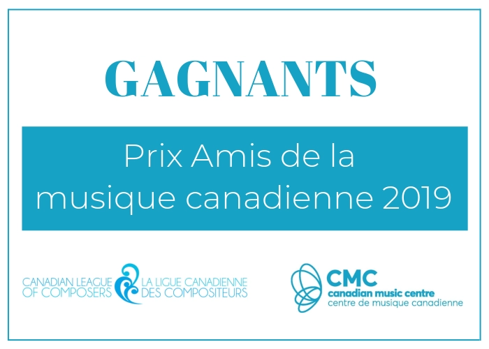 Affiche - Prix Amis de la musique canadienne 2019